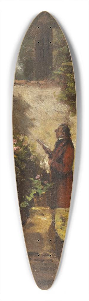 Carl Spitzweg - Am Sonntagmorgen 39.3 inch art pintail longboard deck