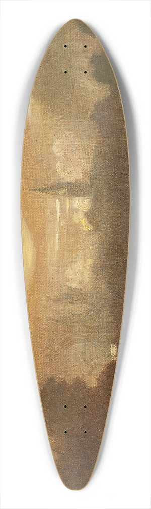 Carl Spitzweg - Berglandschaft mit Sennerin und Kind 39.3 inch art pintail longboard deck