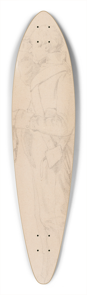 Carl Spitzweg - In die Ferne schauender Soldat 39.3 inch art pintail longboard deck