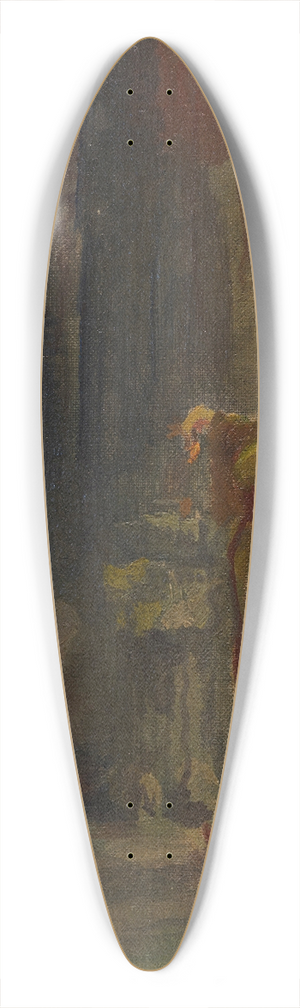 Carl Spitzweg - Strae in Kairo, Trk findet eine Rose 39.3 inch art pintail longboard deck
