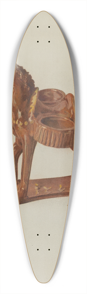 Carl Strehlau - Pa. German Ceramic Horse 39.3 inch art pintail longboard deck