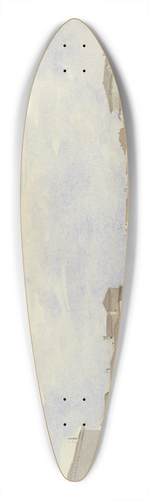 Carl Theodor Reiffenstein - Channel in Venice 39.3 inch art pintail longboard deck