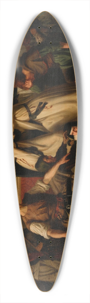 Carl von Hberlin - Szene aus dem Bauernkrieg 39.3 inch art pintail longboard deck