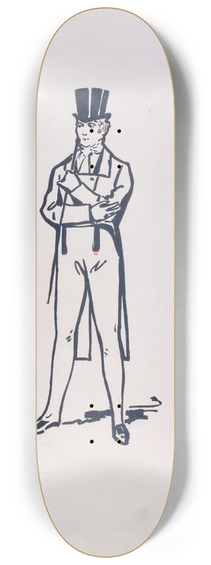 B. Kuppenheimer & Co - Period about 1815 8.25 inch art skate deck