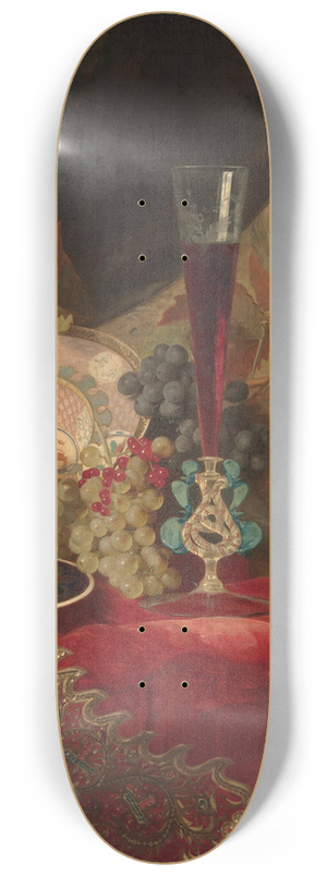Blaise-Alexandre Desgoffe - Fruit still life 8.25 inch art skate deck