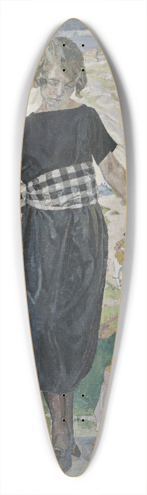Carl Wilhelmson - Jumping Dog 39.3 inch art pintail longboard deck