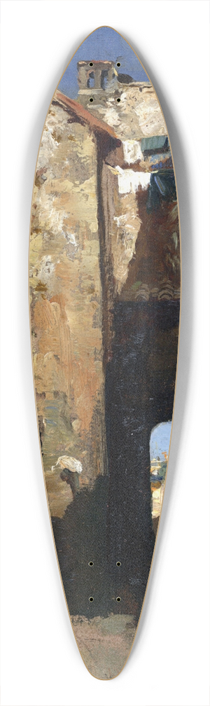 Carl Wuttke - Gasse in Sorrent 39.3 inch art pintail longboard deck