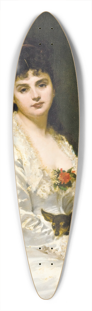 Carolus-Duran - Portrait Of Mrs Henri Fouquier 39.3 inch art pintail longboard deck