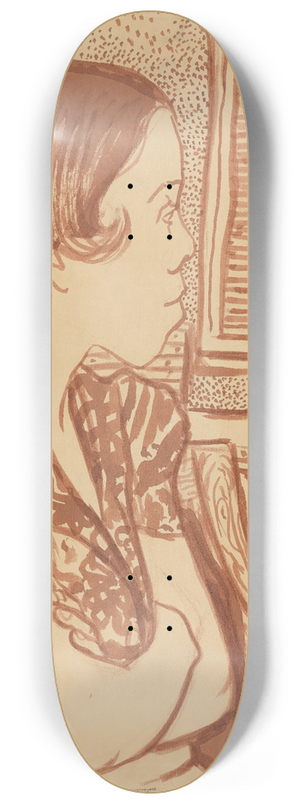 Blanche Grambs - Woman Looking Away 8.25 inch art skate deck