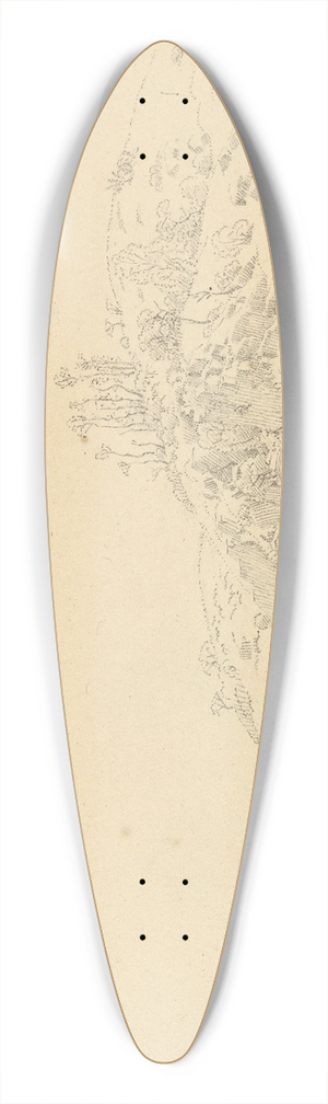 Caspar David Friedrich - Landscape 39.3 inch art pintail longboard deck