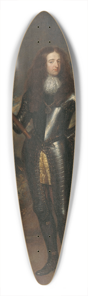 Caspar Netscher - Portrait of William III, Prince of Orange and Stadholder 39.3 inch art pintail longboard deck