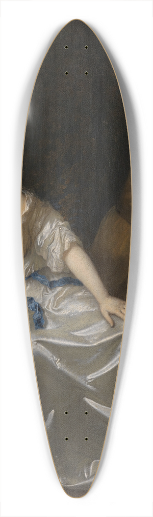 Caspar Netscher - The death of Cleopatra 39.3 inch art pintail longboard deck