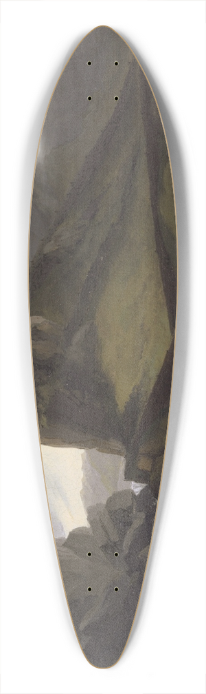 Caspar Wolf - The Old and the New Gotthard Road above Hospental 39.3 inch art pintail longboard deck