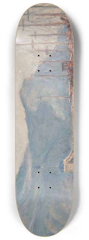 Blanche Hosched-Monet - Les bateaux au port 8.25 inch art skate deck