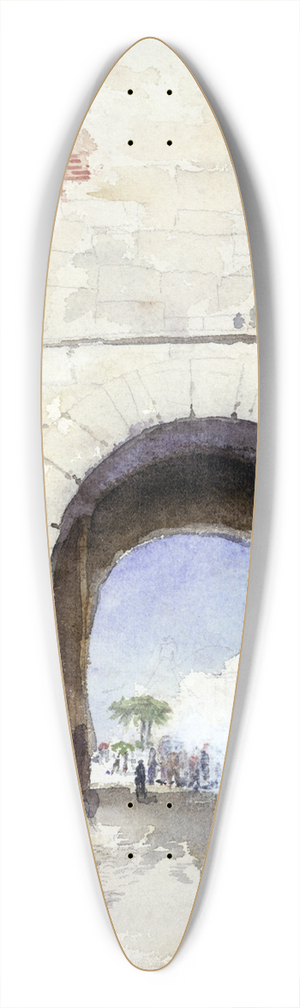 Cass Gilbert - Porta San Paulo, Rome 39.3 inch art pintail longboard deck