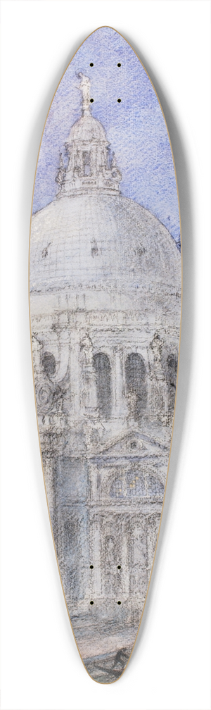 Cass Gilbert - Santa Maria Della Salute, Venice 39.3 inch art pintail longboard deck