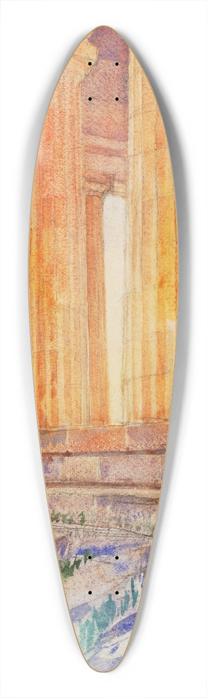 Cass Gilbert - Temple 39.3 inch art pintail longboard deck