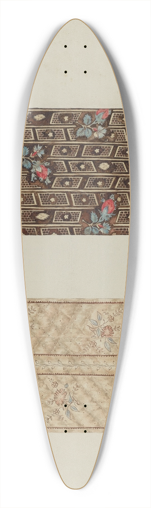 Catherine Fowler - Chintzes from Quilt 39.3 inch art pintail longboard deck