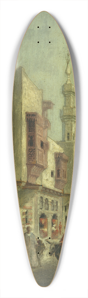 C. Bussilliet - La rue du Caire,  lExposition de 1889 39.3 inch art pintail longboard deck