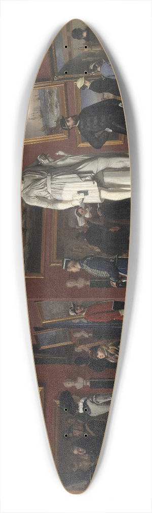 C.C. Andersen - One of the Rooms in the Royal Collection of Paintings at Christiansborg Palace 39.3 inch art pintail longboard deck