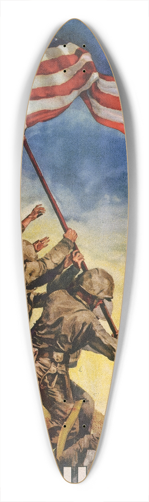 Cecil Beall - 7th war loan. Nowall together 39.3 inch art pintail longboard deck