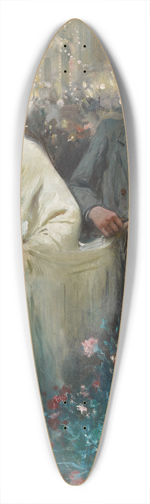 Cecilio Pl y Gallardo - The Verbena 39.3 inch art pintail longboard deck