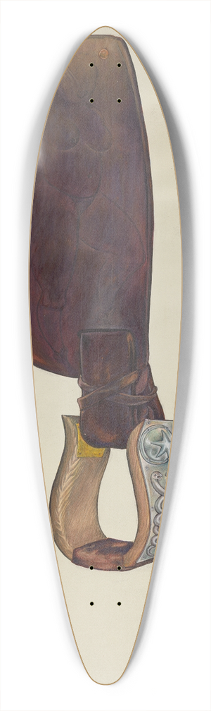 Cecil Smith - Stirrup 39.3 inch art pintail longboard deck