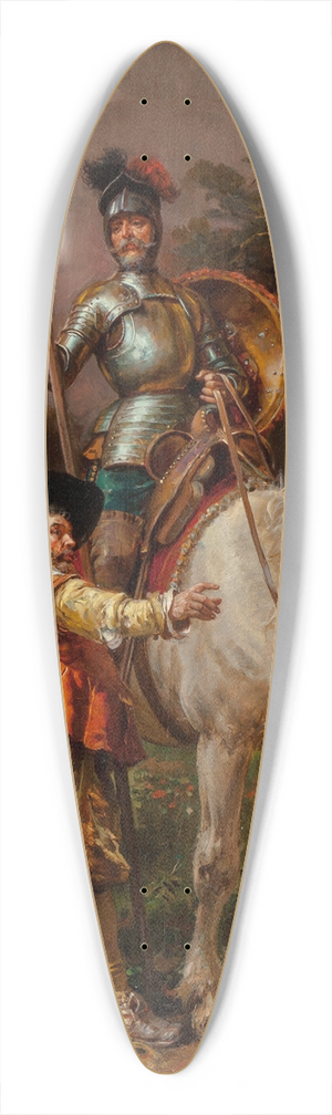 Cesare Auguste Detti - Don Quixote and Sancho Panza 39.3 inch art pintail longboard deck Cesare Auguste Detti - Don Quixote and Sancho Panza 39.3 inch art pintail longboard deck