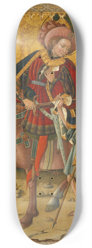 Blasco de Gran - Saint Martin Sharing his Cloak 8.25 inch art skate deck