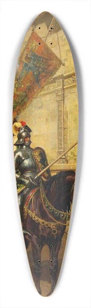 Cesare Auguste Detti - To the joust 39.3 inch art pintail longboard deck