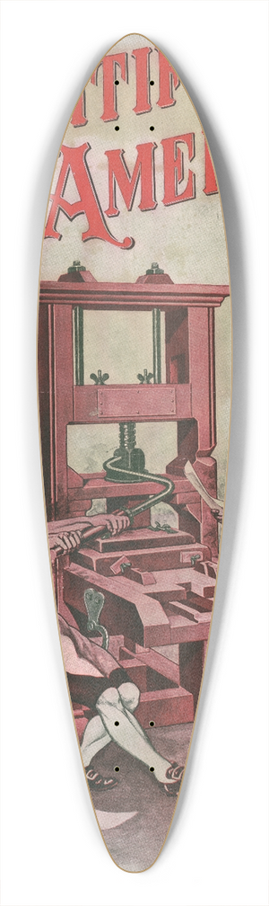 C. Figaro - Scientific American 39.3 inch art pintail longboard deck