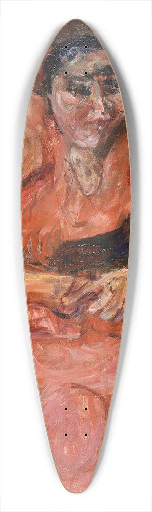 Cham Soutine - Woman in Pink 39.3 inch art pintail longboard deck
