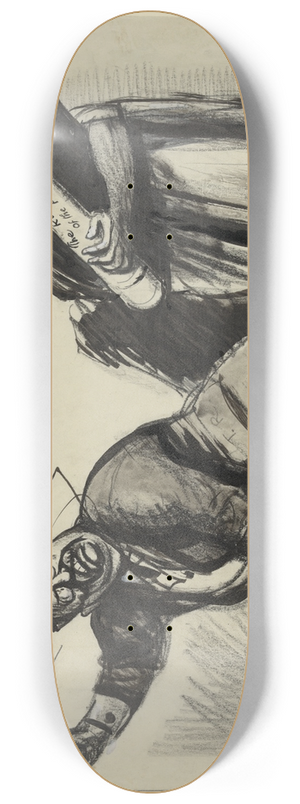 Boardman Robinson - Suppress them! 8.25 inch art skate deck Boardman Robinson - Suppress them! 8.25 inch art skate deck