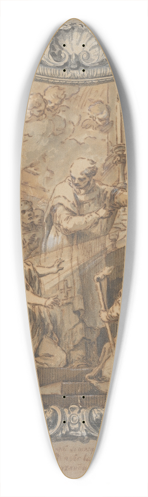 Charles-Andr van Loo - The Mass of St. Gregory 39.3 inch art pintail longboard deck