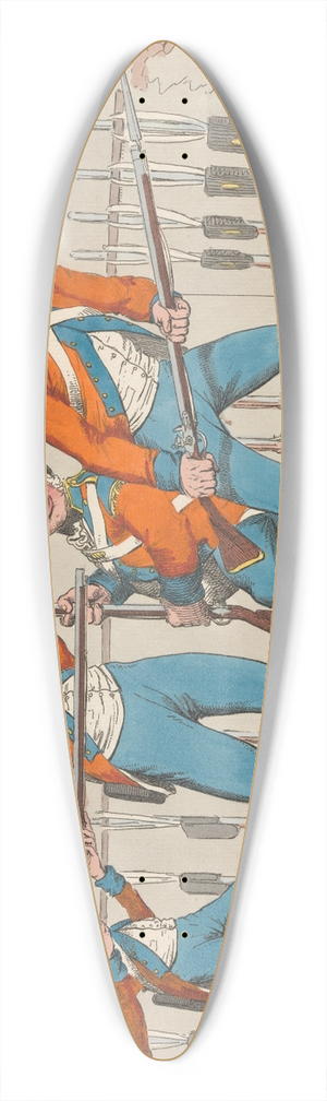 Charles Ansell - Guard-Room Tactics: Bugs in Danger: or a Volunteer Corps in Action 39.3 inch art pintail longboard deck