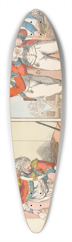 Charles Ansell - It is Not All Gold That Glitters,  or Volunteers Settling About Pedigree and Precedence 39.3 inch art pintail longboard deck