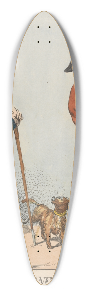 Charles Ansell - Mutual Confidence in the Year 1799 39.3 inch art pintail longboard deck