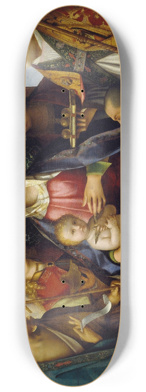 Boccaccio Boccaccino - Virgin And Child With Saints And A Donor 1505-1515 8.25 inch art skate deck Boccaccio Boccaccino - Virgin And Child With Saints And A Donor 1505-1515 8.25 inch art skate deck