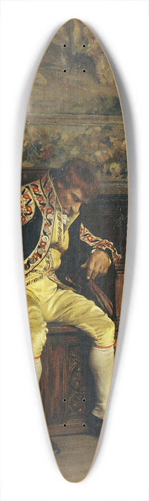 Charles Bargue - A Footman Sleeping 39.3 inch art pintail longboard deck