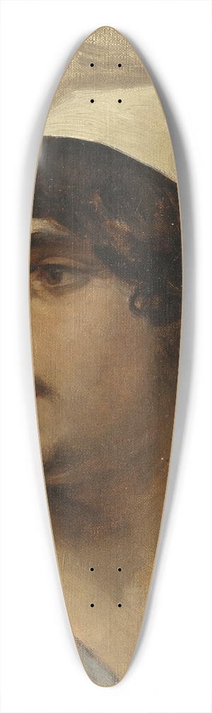 Charles Bargue - Head of Young man 39.3 inch art pintail longboard deck