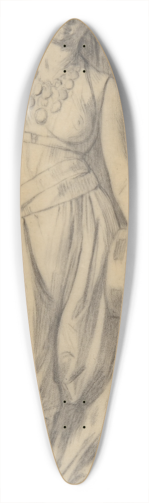 Charles Bargue - Study for The Almeh 39.3 inch art pintail longboard deck