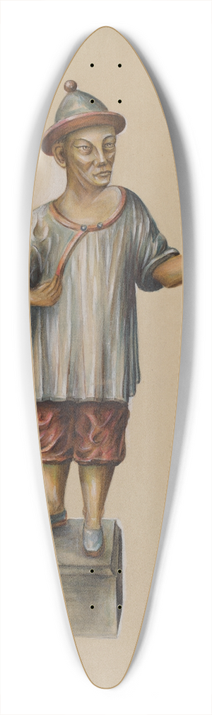 Charles Bowman - Hitching Post 39.3 inch art pintail longboard deck