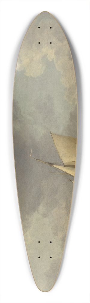 Charles Brooking - A Cutter in a Strong Breeze 39.3 inch art pintail longboard deck