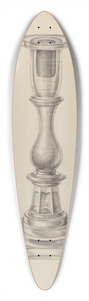 Charles Caseau - Candlestick 39.3 inch art pintail longboard deck