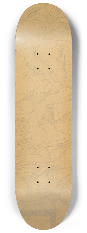 Bonaventura Genelli - The Vision of Ezekiel 8.25 inch art skate deck