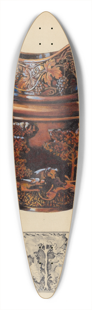 Charles Caseau - Pitcher 39.3 inch art pintail longboard deck