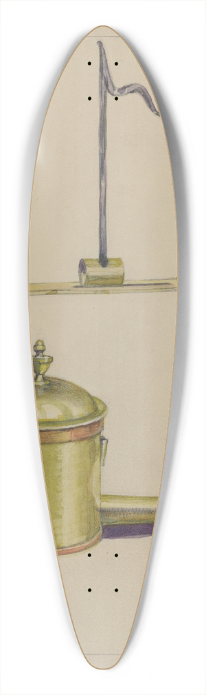 Charles Caseau - Sperm Oil Lamp 39.3 inch art pintail longboard deck