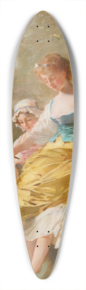 Charles Chaplin - Les Petits Pcheurs 39.3 inch art pintail longboard deck