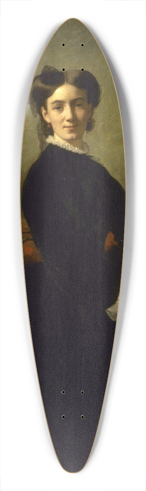 Charles Chaplin - Portrait de Madame Charles Chaplin 39.3 inch art pintail longboard deck Charles Chaplin - Portrait de Madame Charles Chaplin 39.3 inch art pintail longboard deck