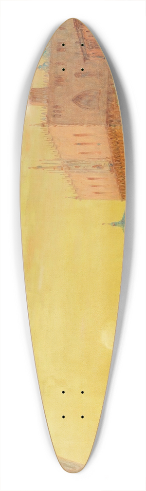 Charles Clement Calderon - Venice By Sundown 39.3 inch art pintail longboard deck